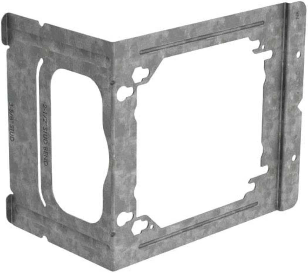 Electrical Outlet Box to Stud Bracket BE-C23 2 1/2", 3 5/8" Wall Depth for 4" Square and 4-11/16" Electrical Boxes Electrical Box to Stud Bracket (25)