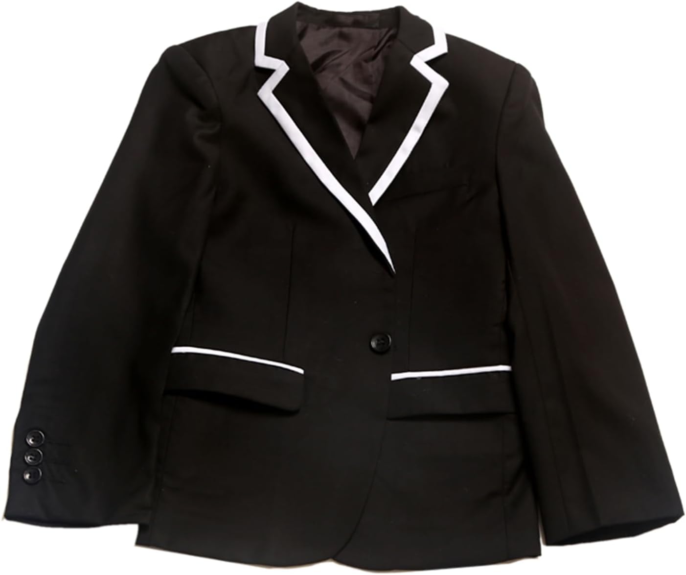 Boys' One Button Daily Leisure Notch Lapel Blazer Coat