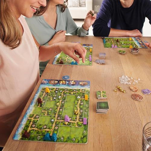 Haba 300932 – Karuba, Strategie- und Brettspiel für die ganze Familie, ein fesselndes Legeabenteuer für 2-4 Schatzjäger ab 8 Jahren - 8