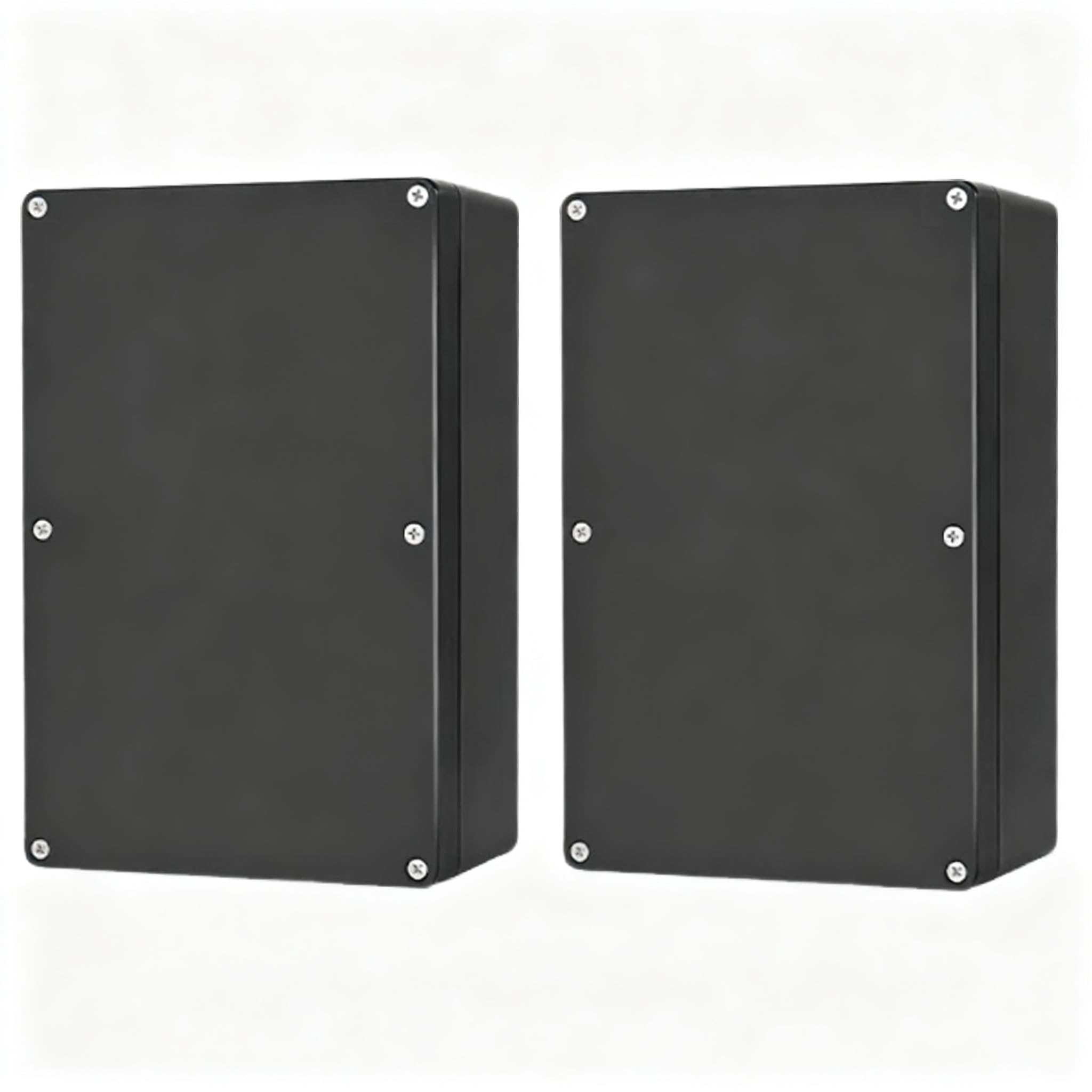 2 Stück Abzweigdose Wasserdicht, Kunststoff Aufputz Anschlussdose IP67, ABS Gehäuse Elektronik Box Kunststoff, Verteilerdose Aufputz Anschlussdose, (Schwarz, 230 * 150 * 87mm)