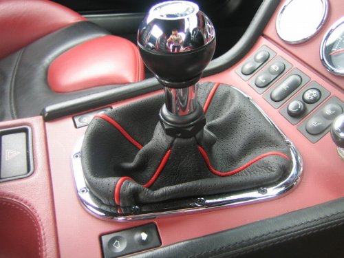 RedlineGoods Shift Boot Compatible with BMW Z3 1995-02. Tailor Made - not Universal. Genuine top-Grade Italian Black Leather with Blue Thread