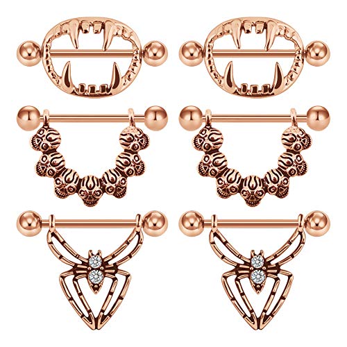 AVYRING Nipple Rings Nipplerings Piercing Women Jewelry Surgical Steel Nipple Shield Nipple Barbells 14g