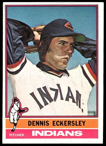 1976 Topps #98 Dennis Eckersley Cleveland Indians (Baseball Card) EX Indians