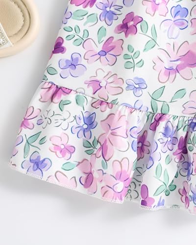 Image of Weebaby Baby Clothes Girl Toddler Summer Outfits Infant Casual Sleeveless Halter Ruffle Tank Cute Short Set Baby Clothing