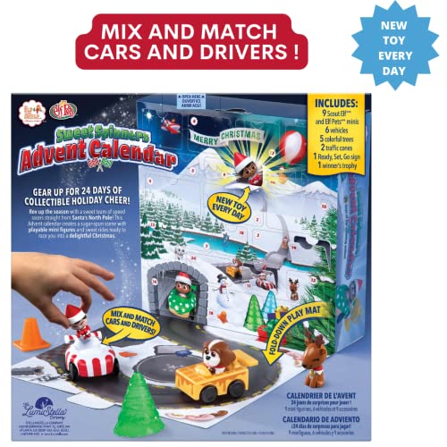 The Elf on the Shelf and Elf Pets Mini Sweet Spinners Advent Calendar 2023 for Kids - Includes 24 Playable Mini Figures - New Toy for Every Day of Christmas - For Ages 3 Years and Above - Image 7
