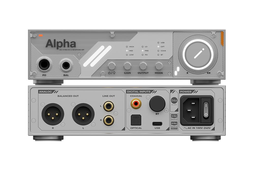 Fanmusic D&A Alpha ES9039Q2M Décodeur DAC et casque de bureau entièrement équilibré