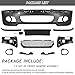 Bewild M-Tech Style Front Bumper Body Kit & Insert Grille Assembly Fit For 2001-2006 BMW E46 325Ci 330Ci & 2000 323Ci MTECH STYLE Modified Front Bumper Assembly Matte Black