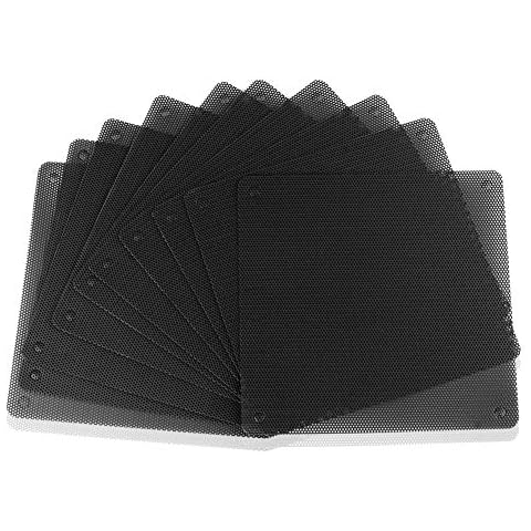 iYueMps 10pcs 140mm PVC Fan Dust Filter PC Cooler Fan Dustproof Case Cover Computer Mesh (140mm x 140mm) Cover