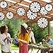 Outus 9 Pcs Western Cowboy Party Decorations Paper Fans Wagon Wheels Straw Hay Bales Hanging Ceiling Wall Decor for Country Western Themed Rodeo Farm Birthday Party Supplies (Wagon Wheels)