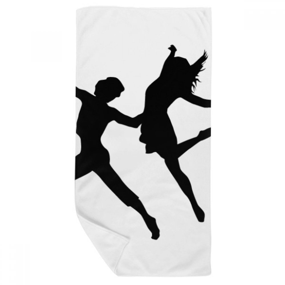 Serviette de bain Danse Sports 35x70cm douce multicolore pour le fitness