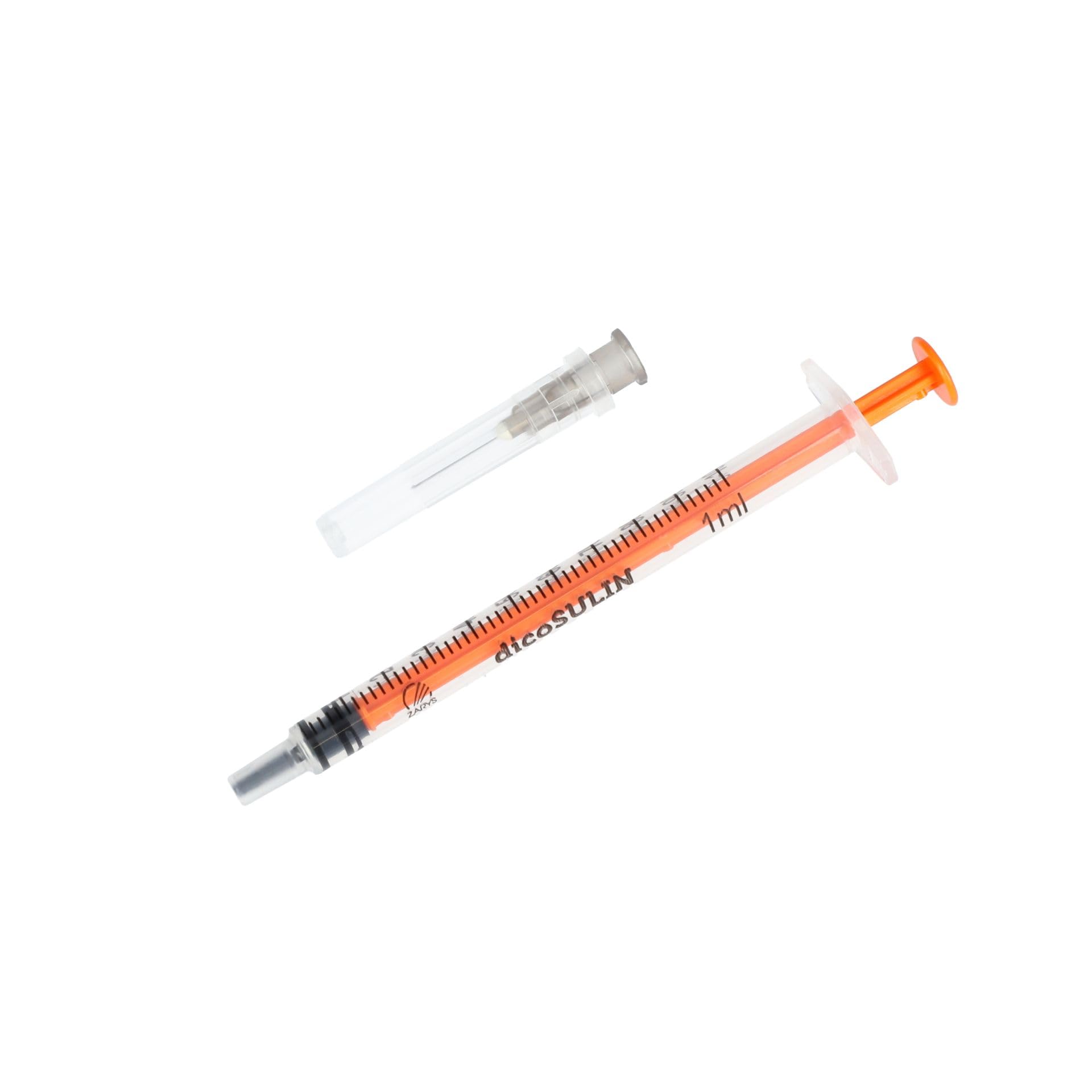 Seringue à insuline 1 ml – Versions U-100 Usage unique - Boite de 100 pièces