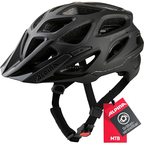 Alpina A9713 Fahrradhelm, Schwarz Matt, 57-62 cm