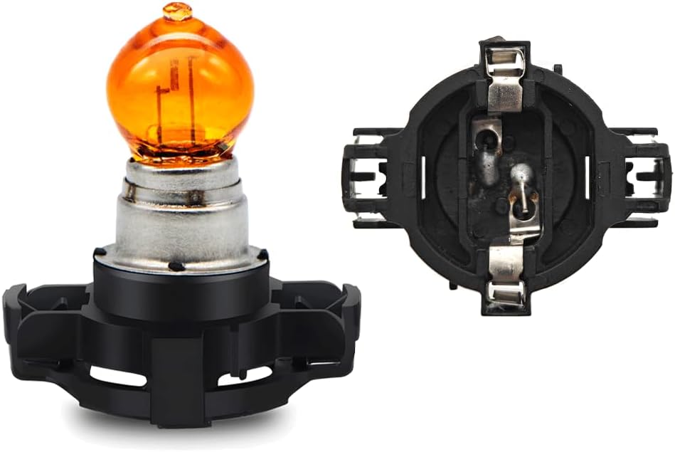 SOFOC-PY24W Automotive Front Turn Singal Light Parking Light Daytime Running Light .etc 12V 24W Amber Yellow 2Pcs