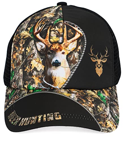 Clevefit Deer Hunting Baseball Cap Adjustable, Steel Buckle, Dad Hat One Size Fit All, Unique Design Outdoor Hat Unisex (Tdnh140601Mh) #TOP1