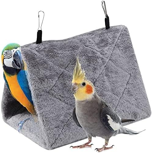 Hamac suspendu perroquet peluche chaude nid oiseau hiver motif pivoine gris