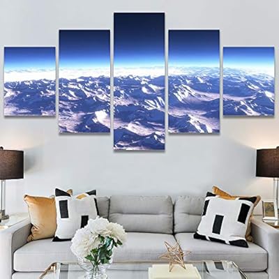 SIGNWIN 5 Panel Canvas Wall Art Modern Art...