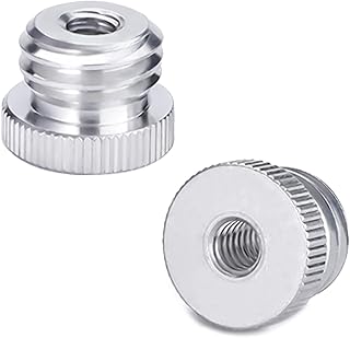 GIAK 5/8 to 1/4 Adapter Threaded Screw Adapter Tripod Adapter 1/4 Inch - 20 to 5/8 Inch - 11 Laser Adapter for Tripod Laser Level Bosch Adapter