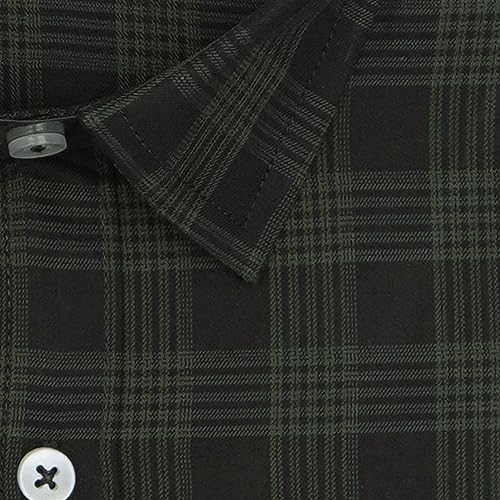 Image of GHPC 100% Cotton Checkered Half Sleeves Regular Fit Formal Shirt for Men