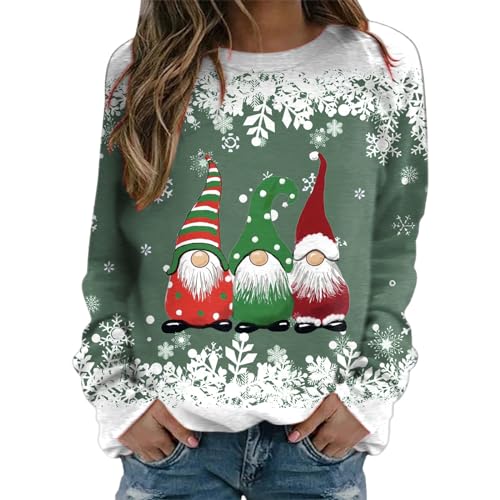 Sweat-shirt de Noël femme pull idéal à offrir en cadeau de fin d'année pour l'automne