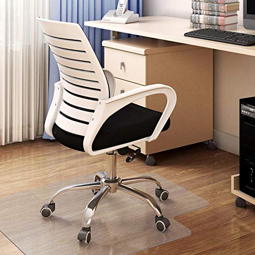 Misounda Office Chair Mat For Hardwood & Tile Floor, 35"X 47" Rectangle With Lip, Floor Protector Mat For Office & Home, Flat Without Curling, Rolling Chairs Glide Easy, Odorless And Easy To Clean #TOP1