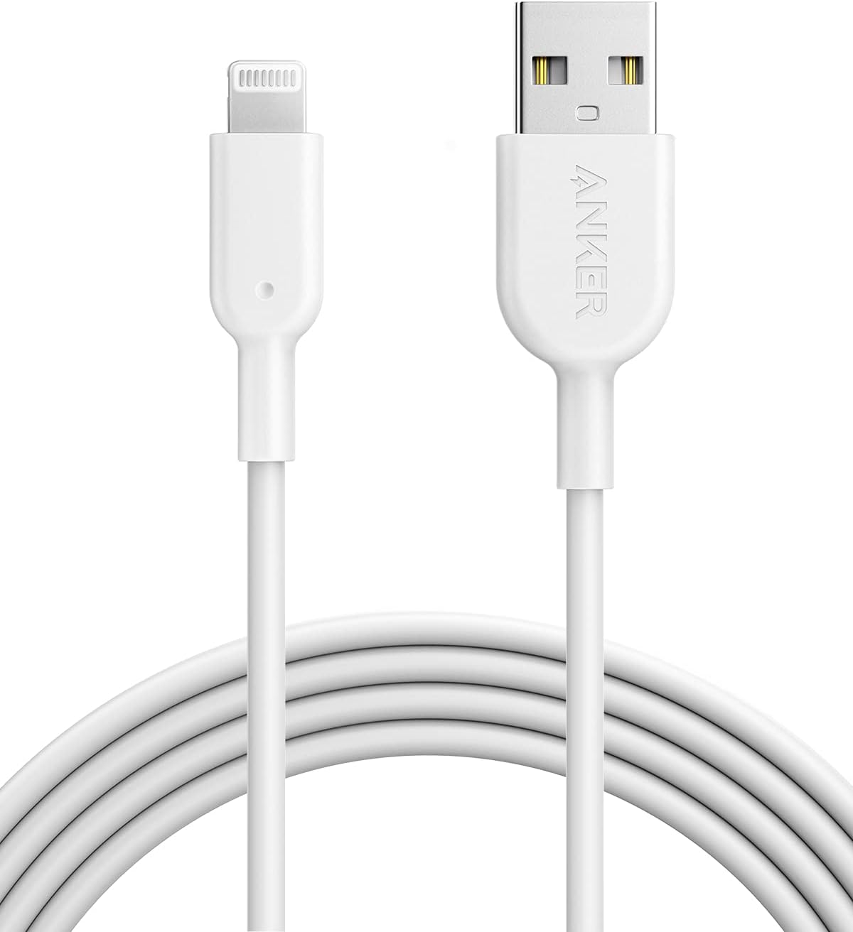 Powerline II Lightning Cable (6ft), Probably The World's Most Durable Cable, MFi Certified for iPhone 14 Plus 14 14 Pro Max 13 13 Pro 12 11 X XS XR 8 8Plus 7 7Plus 6 6Plus (White)