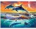 Diy 5D Pintura Diamante paisaje Ronda completa Bordado Diamante Animales delfines punto de Cruz Diamond Puzzle Decoración para el hogar 30x40 cm