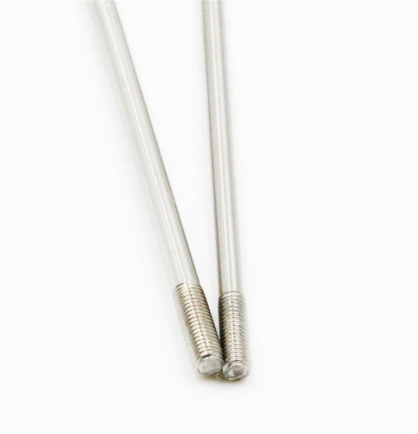 Bike Spokes 10pcs 12G 54-295mm Length Bicycle Stainless Steel with Nipples J Bend Silver