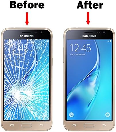 MMOBIEL Front Glass Replacement Compatible with Samsung Galaxy J3 (2016) J320 (Black) Display Touchscreen incl Tool Kit