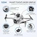 SGM Drone with Camera for Adults & Kids, Foldable Drone with Screen Remote Controller, 360° Obstacle Avoidance, Dual HD Camera, Headless Mode, One-Key Return, Gift for Beginners CS-24