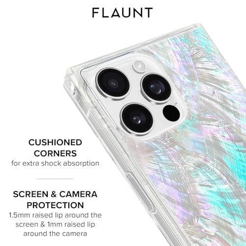 Flaunt Official Square iPhone 16 Pro Case - Mother of Pearl - image 7