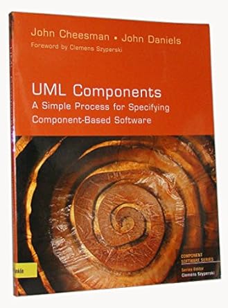 Amazon | UML Components: A Simple Process for Specifying Component ...