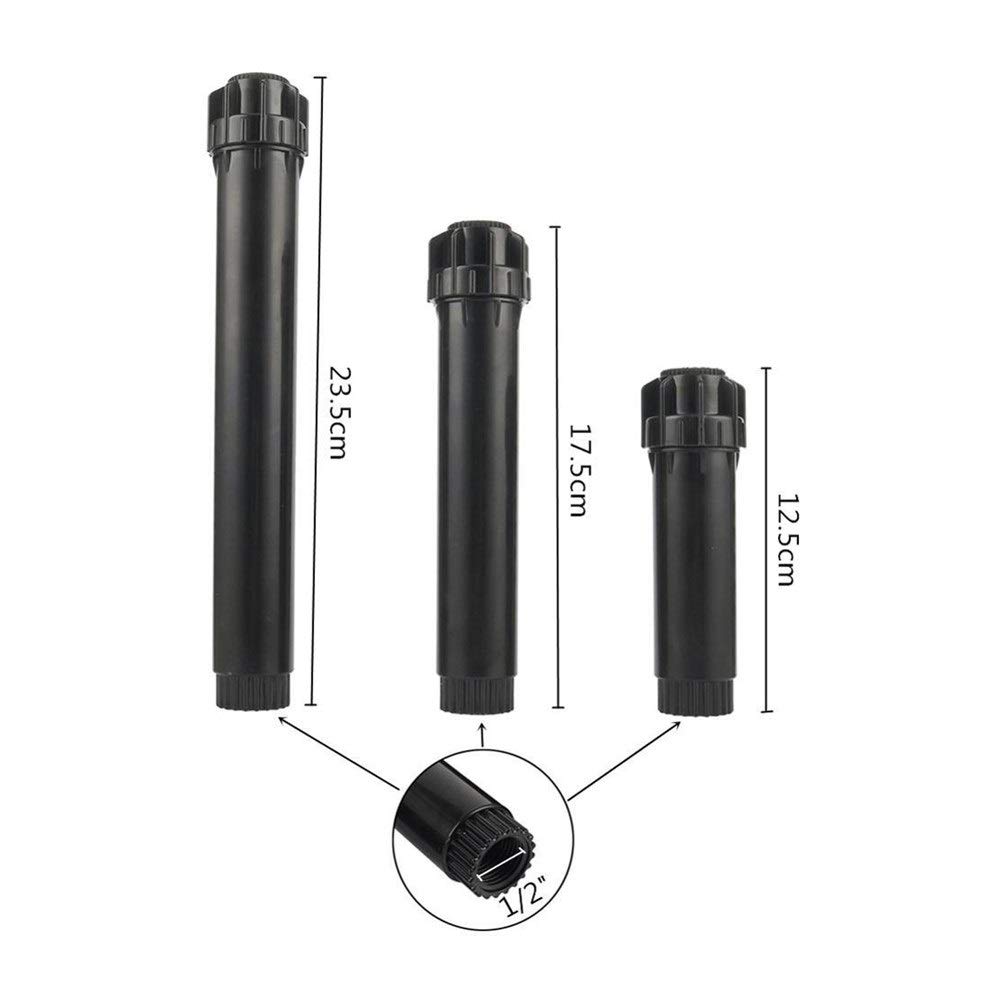 Boquilla de nebulización para riego de Jardines LR 0 ° ~ 360 ° Ajustable Invernadero césped de la Yarda del jardín de riego de jardinería de riego Boquillas 10Pcs 1/2" Pop-up Los difusores Cabeza (Co
