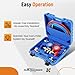 maXpeedingrods AC Gauges, 3 Way AC Manifold Gauge Set for R134a R12 R22 R502, Automotive Refrigerant Gauge Kit with 5ft Hose, Tank AC Adapters, Adjustable Couplers, Can Tap