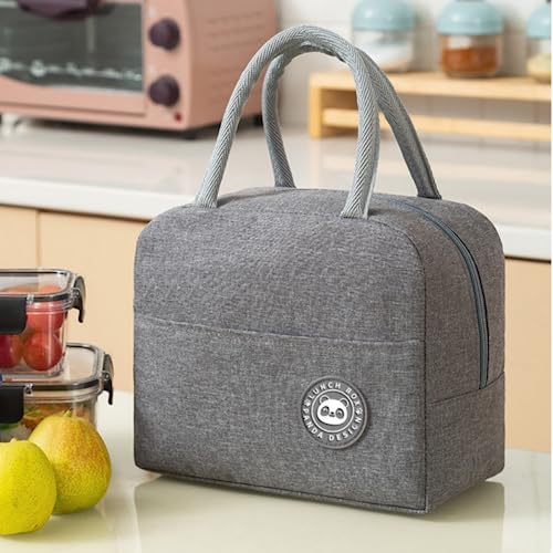 Bolsa Térmica Para Marmita ou Lancheira Com Capacidade De Até 6 Litros Fitness Viajens Cor Cinza