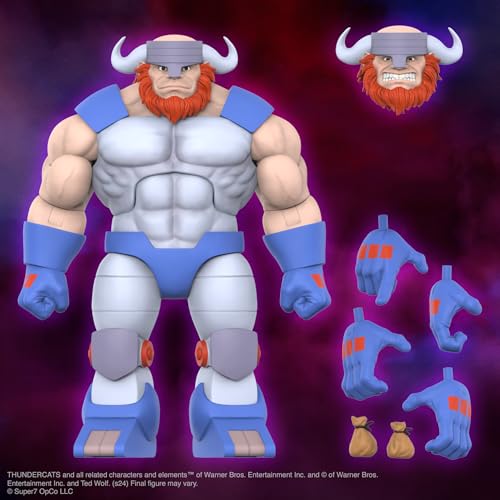 Image of Super7 ULTIMATES! Thundercats Cruncher - 7 inch Thundercats Action Figure with Accessories Classic Cartoon Collectibles and Retro Toys
