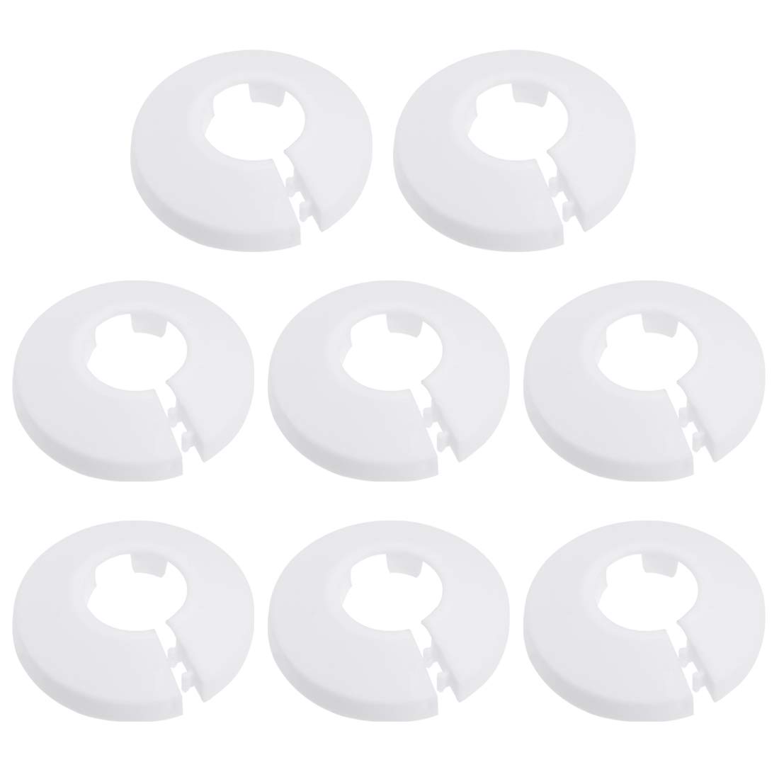 Collier de serrage plastique blanc 20mm bague de finition tuyau radiateur x8