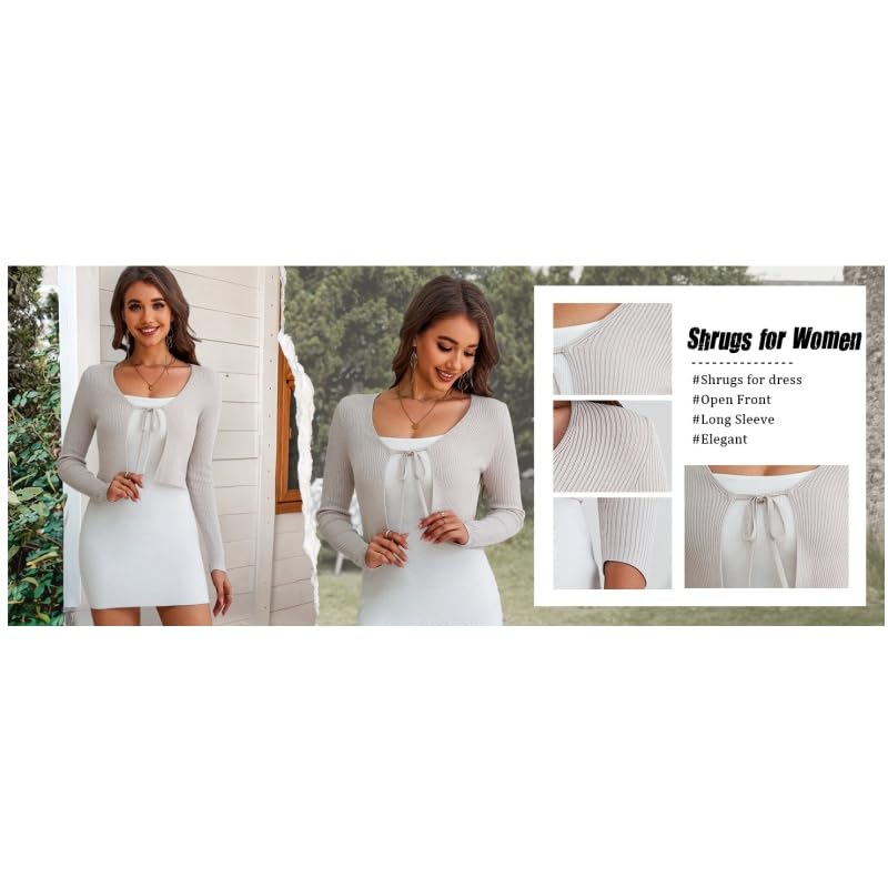 Cárdigan de mujer en punto fino tradicional estilo bolero 4