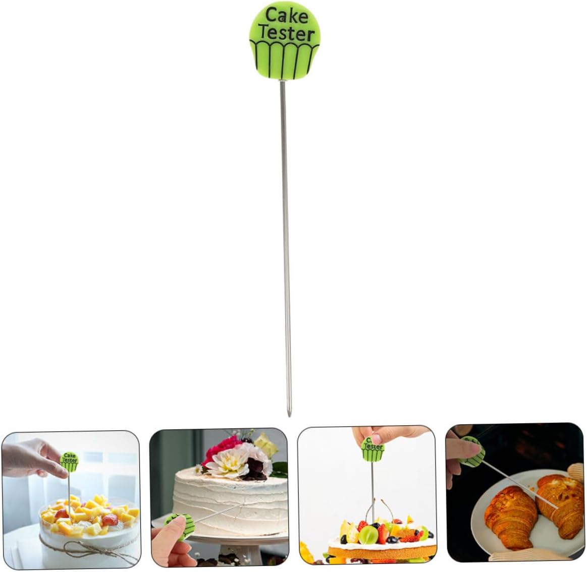 Reusable Cake Tester for Baking Cake Testing Needle with Ergonomic Handle Kitchen Baking Tool for Home Bakers