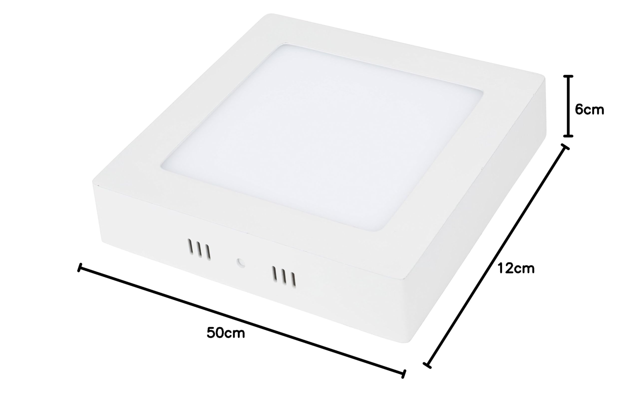 Plafón LED 12W 800Lm 6000ºK Cuadrado 40.000H [GR-MZMD02-12W-CW] | Greenice
