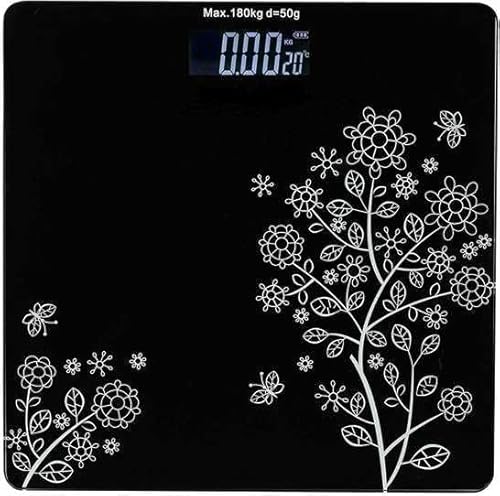 Image of UMANATH with DB India Electronic Thick Tempered Glass LCD Display Digital Personal Bathroom Health Body Weight Weighing Scales For Body Weight,weight machine for human body black