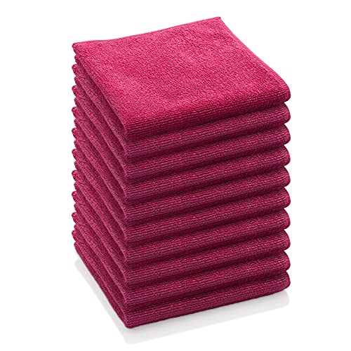 Chiffon de nettoyage multi-usage microfibre rouge E-Cloth pour poussière et vitre - 2
