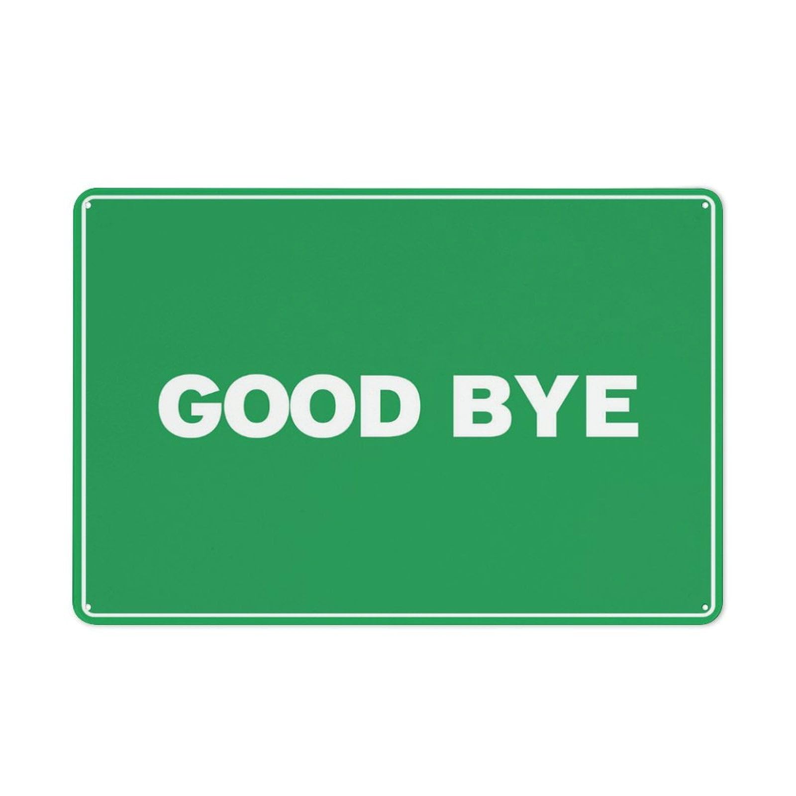 Peiyeety A03 Goodbye Sign For House 12X16 Inches Yard Sign, Premium Aluminum, Sun-Proof, Rust-Free