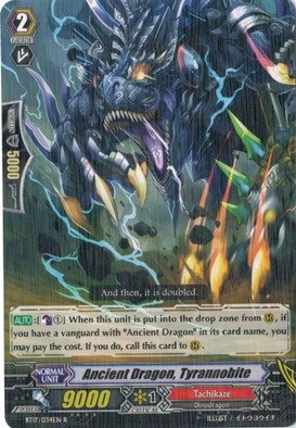 Cardfight!! Vanguard TCG - Ancient Dragon, Tyrannobite (BT17/034EN) - Booster Set 17: Blazing Perdition ver.E