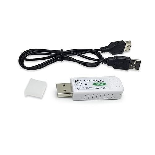 Medidor de humedad de temperatura USB con sonda externa para Linux RS232 Desarrollo secundario alarma de correo electrónico (TEMPerX232)