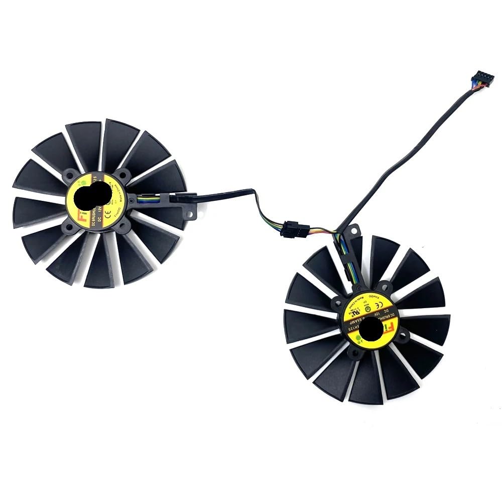 95MM T129215SU FD10015H12S 5Pin Video Card Fan Compatible with Strix-R9 380 GTX970 980 980Ti Gaming Graphics Card Cooling Fan