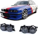 Scheinwerfer Schwarz Smoke Set passt für 5er BMW E34 88-95 7er E32 88-94