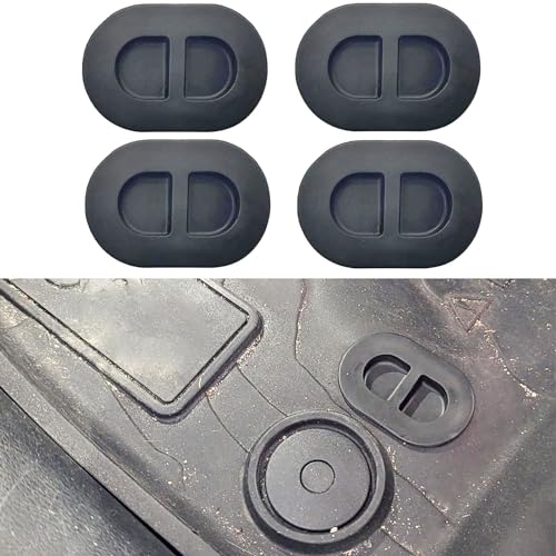 4Pcs Floor Pan Drain Plugs, Floor Pan Body Plugs, Rubber Hole Cover for Wrangler JK JL 2014-2025 and Gladiator JT 2020-2025, 68194821AA Rubber Stopple Replacement