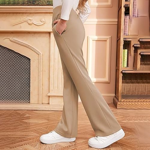Girls Flare Leggings Bell Bottoms School Uniform Pants for Kids High Waisted Flared Leggings for Teen Girls2