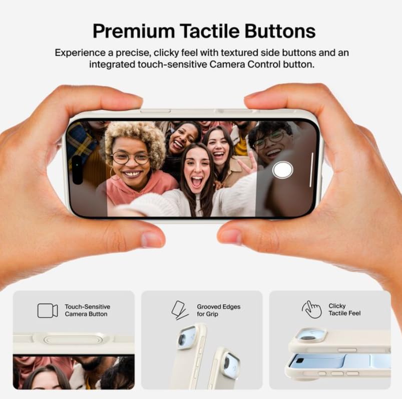 Image of Belkin iPhone 17 Case MagSafe, Dual Layer, Drop Protection, Sand