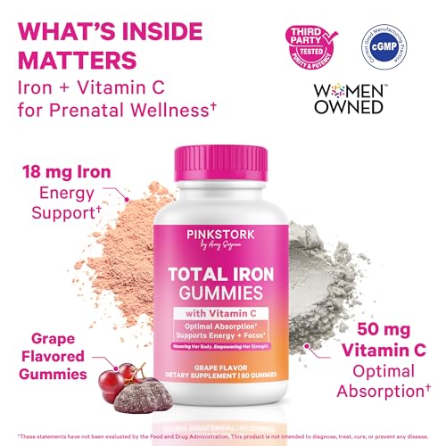 Pink Stork Prenatal Iron Gummies
